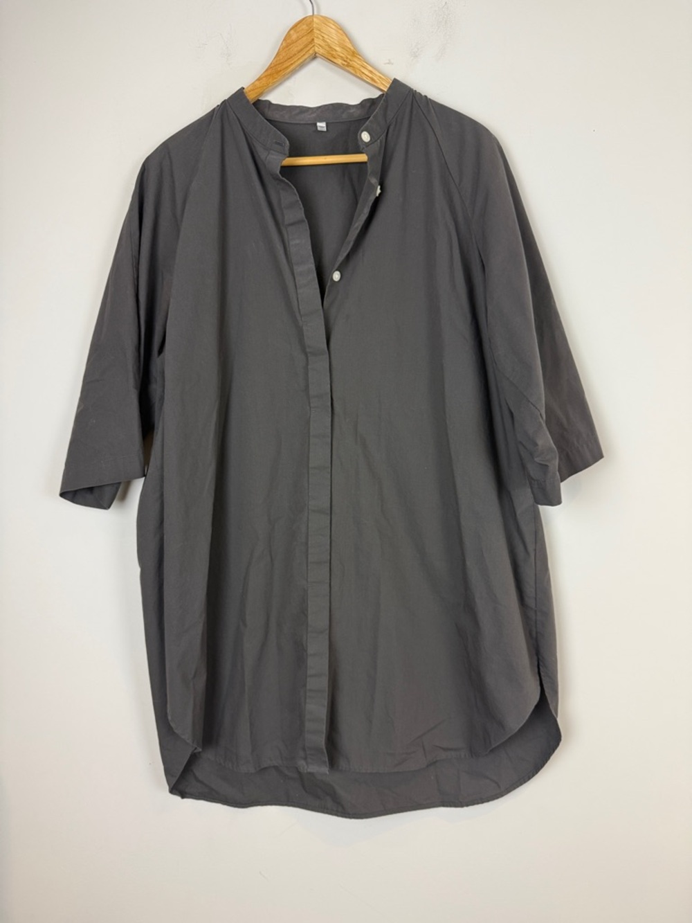 Muji Charcoal Tunic Dress
